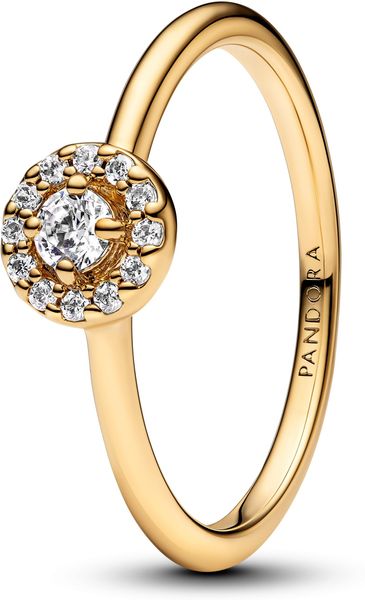 Pandora 14k Gold-plated unique metal blend Cubic Zirconia Clear 163554C01 Anello donna Pandora 14k Gold-plated unique metal blend Cubic Zirconia Clear 163554C01 Anello donna
