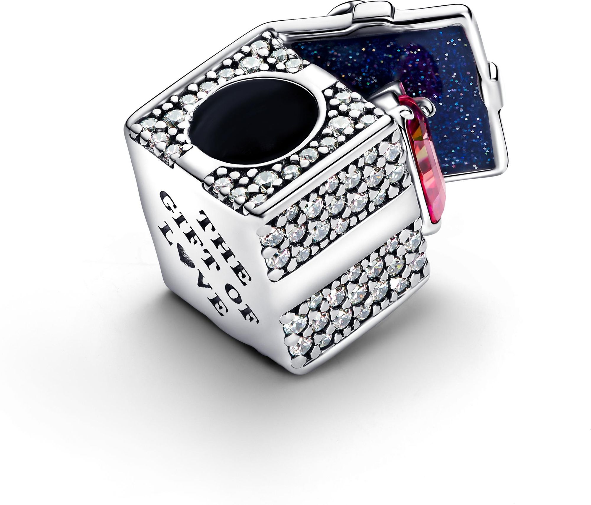 Pandora Sterling silver Enamel Cubic Zirconia Red 793603C01 Pendente