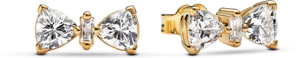 Pandora 14k Gold-plated unique metal blend Cubic Zirconia Clear 263507C01 Oorbellen Pandora 14k Gold-plated unique metal blend Cubic Zirconia Clear 263507C01 Oorbellen