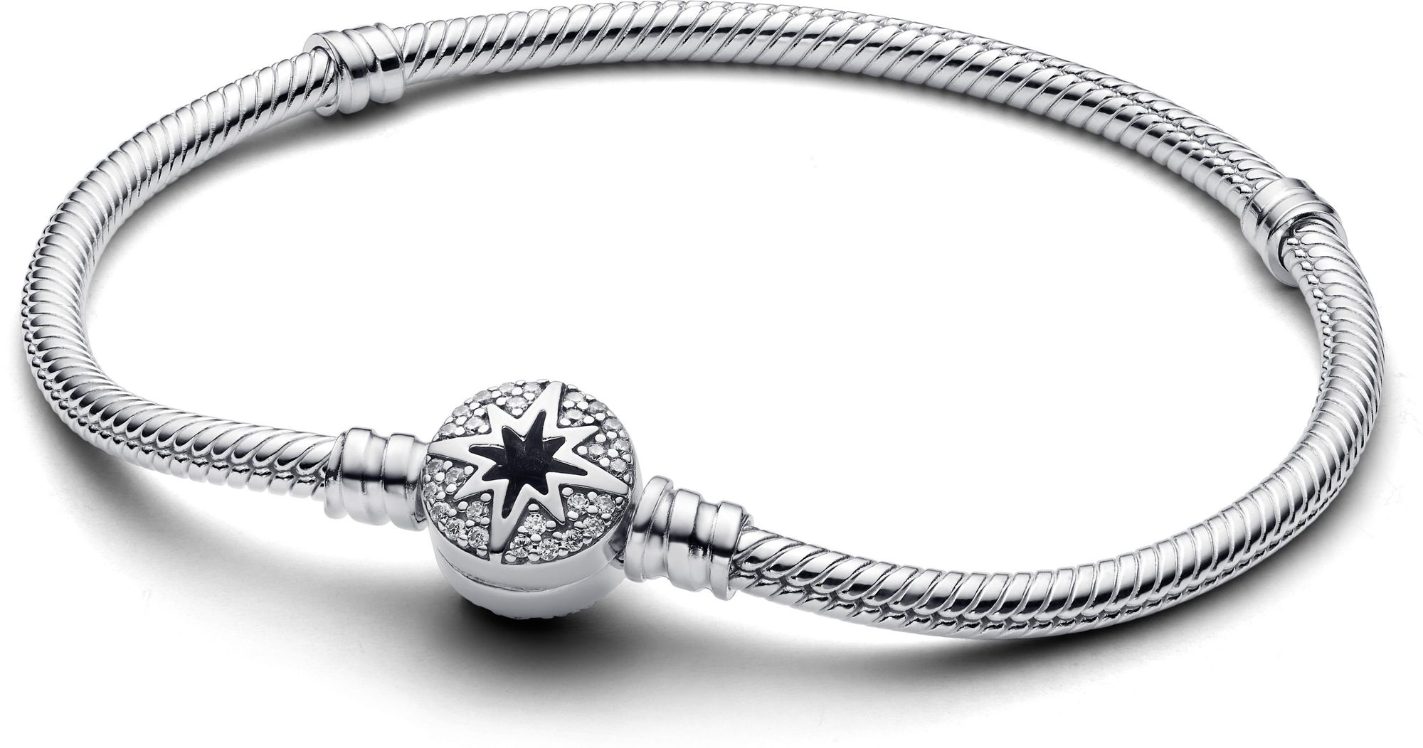 Pandora Sterling silver  Cubic Zirconia Clear 593584C01 Braccialetto per donne