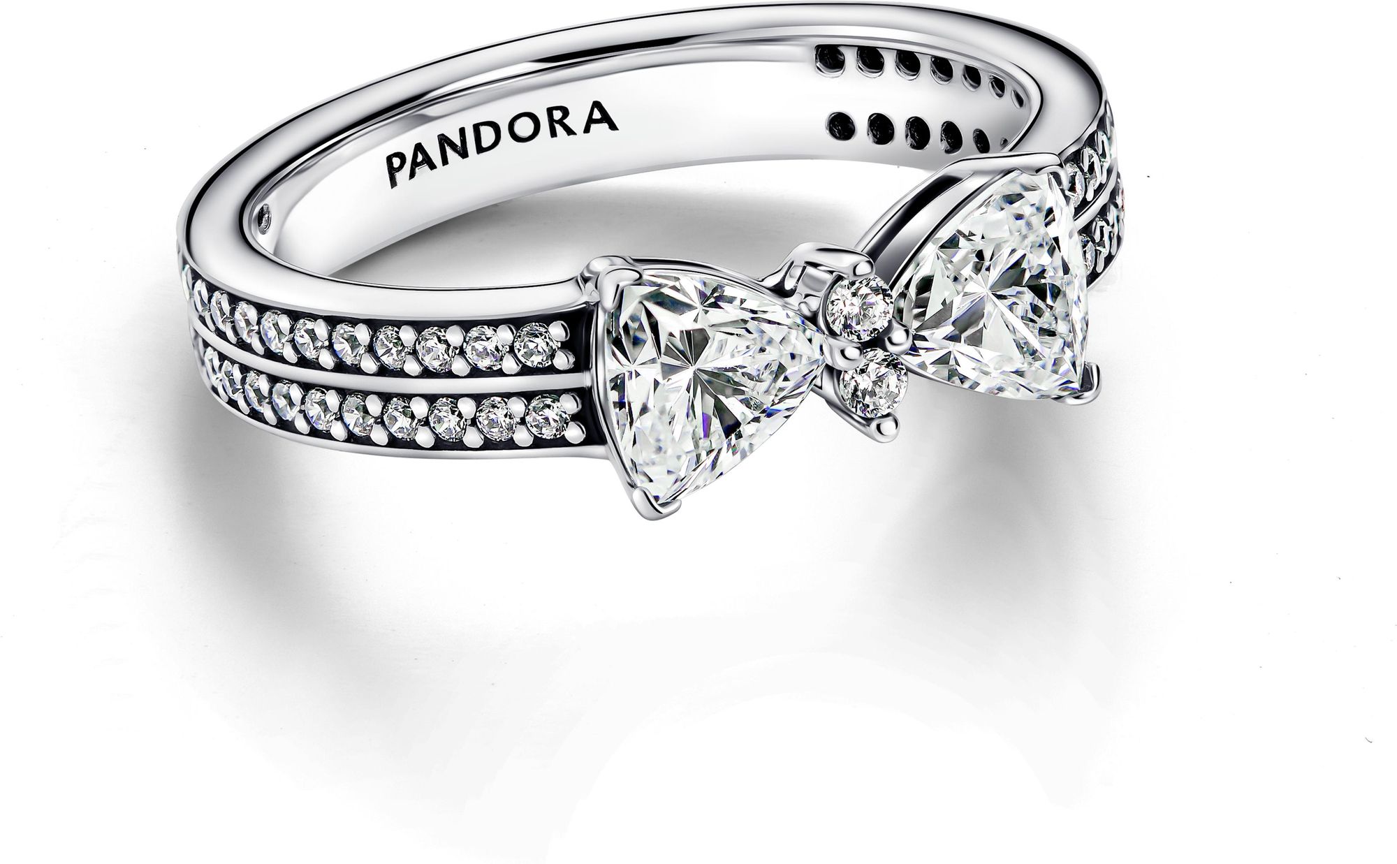 Pandora Sterling silver  Cubic Zirconia Clear 193552C01 Anillo para mujeres