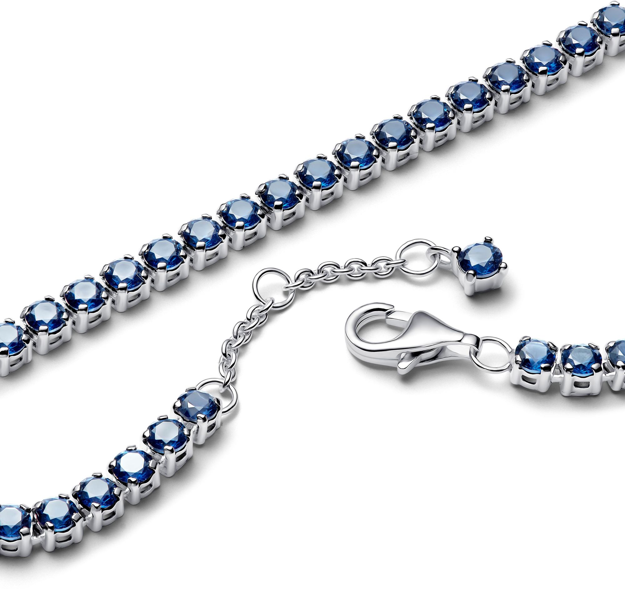 Pandora Sterling silver  Man-made crystal Blue 591469C02 Pulsera para mujeres