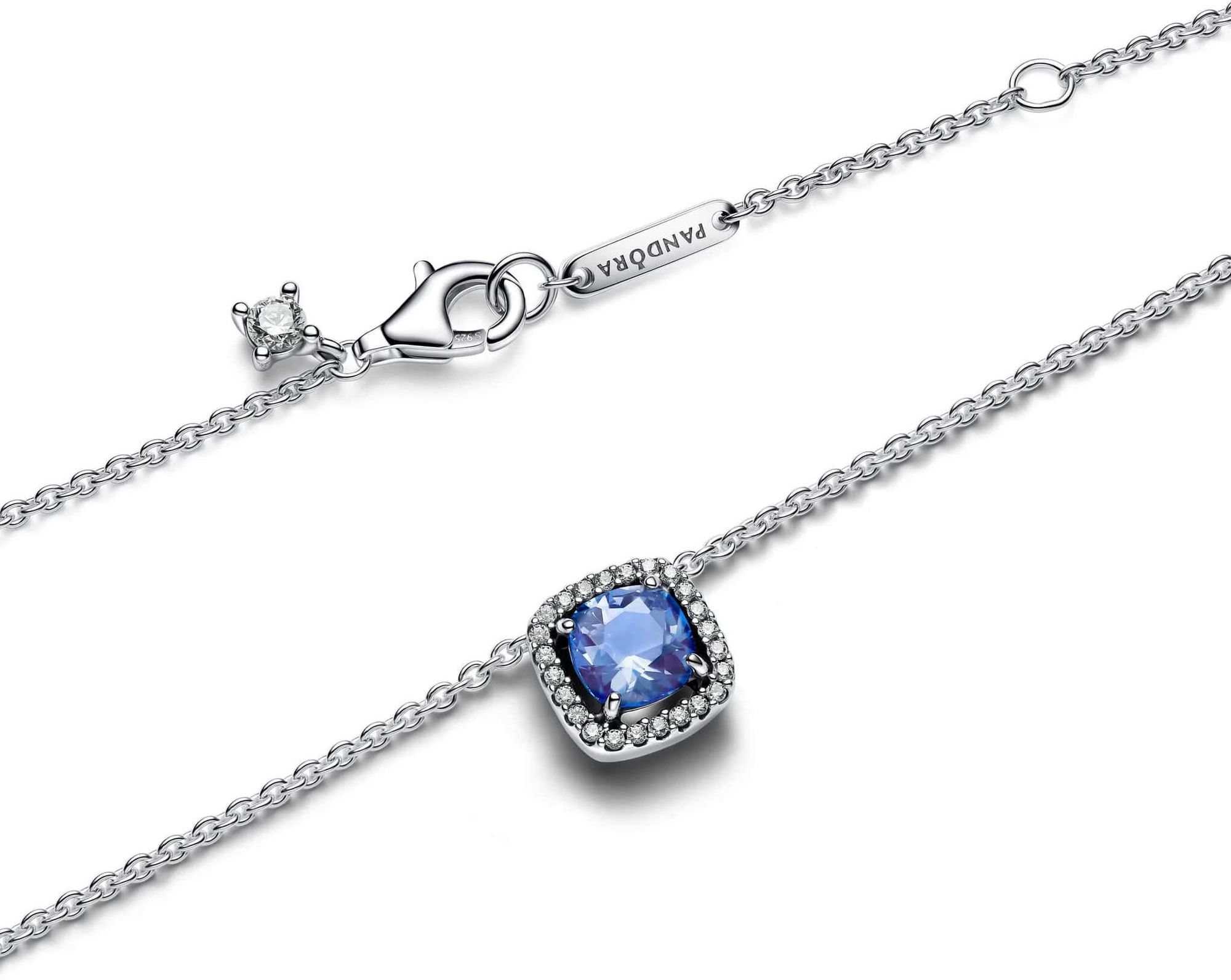 Pandora Sterling silver  Mixed stone Blue 393560C01-45 Necklace