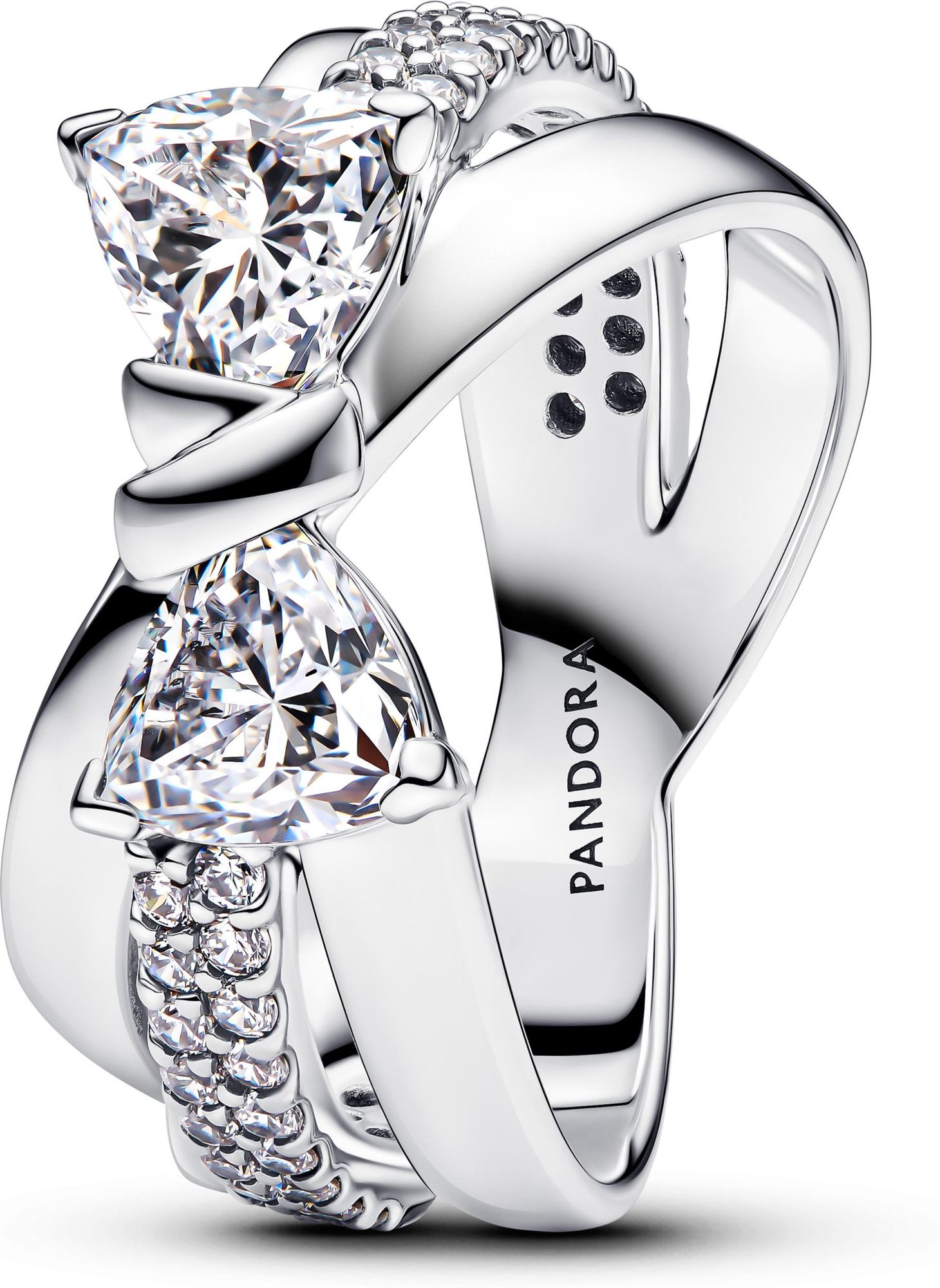 Pandora Sterling silver  Cubic Zirconia Clear 193553C01 Bague pour femmes