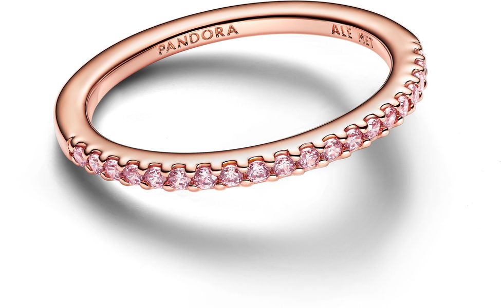 Pandora 14k Rose gold-plated unique metal blend Cubic Zirconia Pink 182999C01 Anello donna Pandora 14k Rose gold-plated unique metal blend Cubic Zirconia Pink 182999C01 Anello donna
