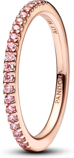 Pandora 14k Rose gold-plated unique metal blend Cubic Zirconia Pink 182999C01 Anello donna Pandora 14k Rose gold-plated unique metal blend Cubic Zirconia Pink 182999C01 Anello donna