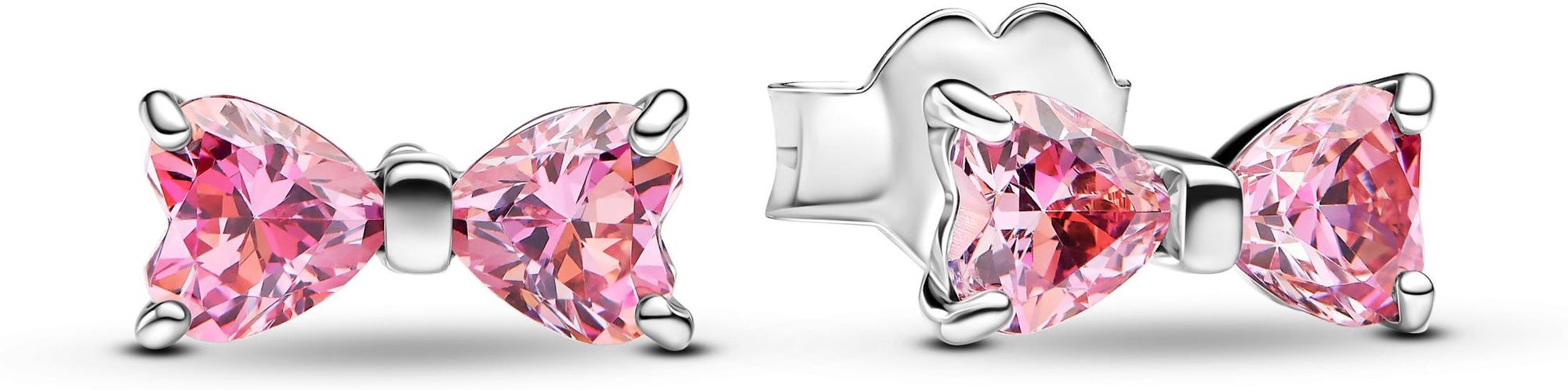 Pandora Sterling silver  Cubic Zirconia Pink 293505C01 Pendientes