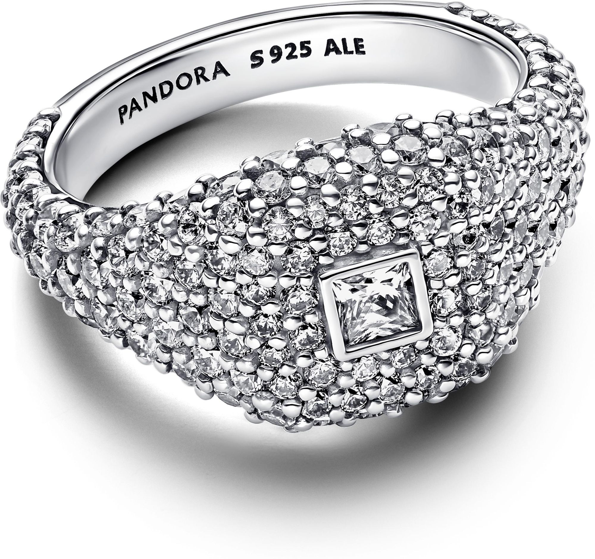 Pandora Sterling silver  Cubic Zirconia Clear 193556C01 Damesring