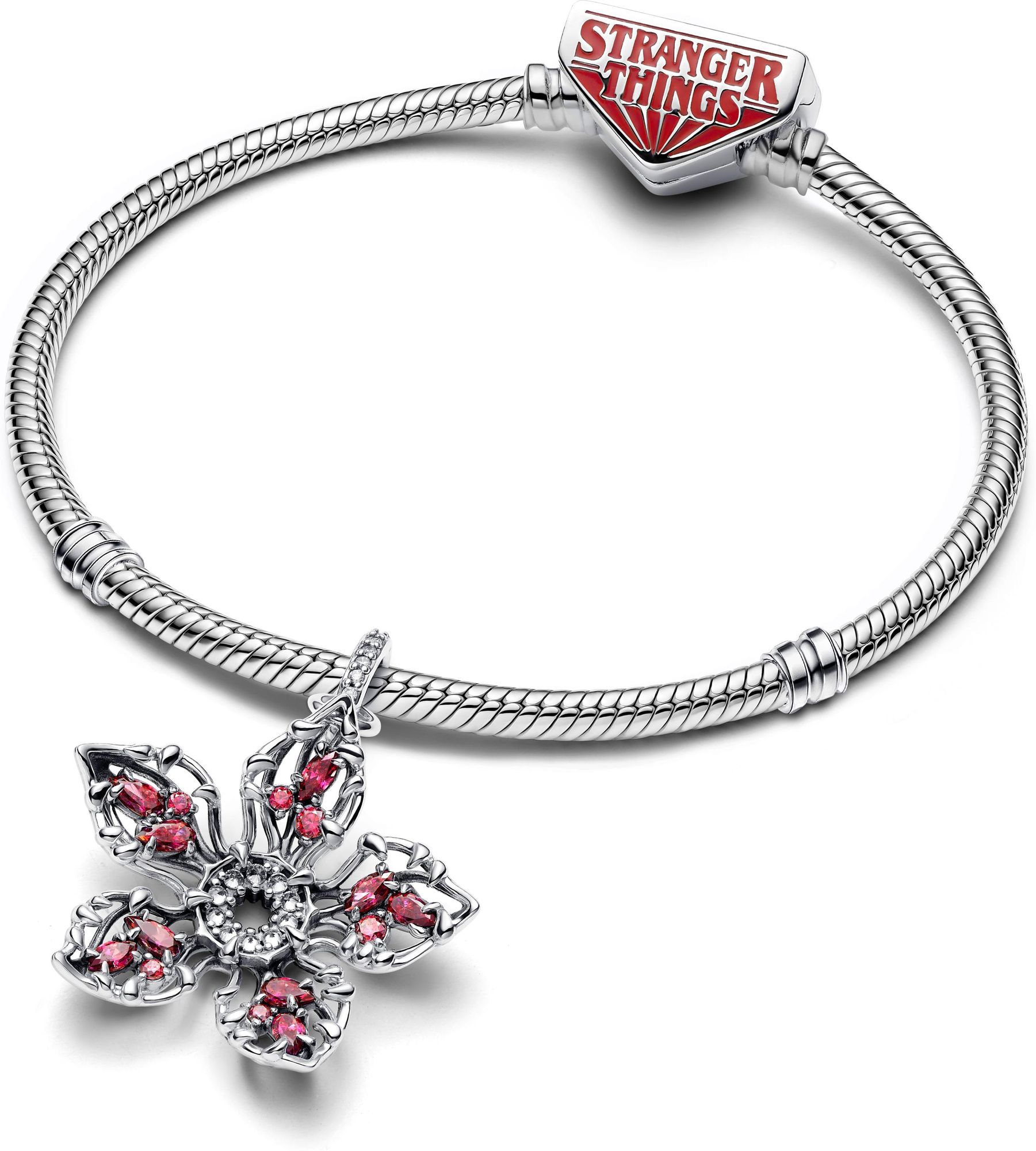 Pandora Sterling silver  Cubic Zirconia Red 793567C01 Pendente