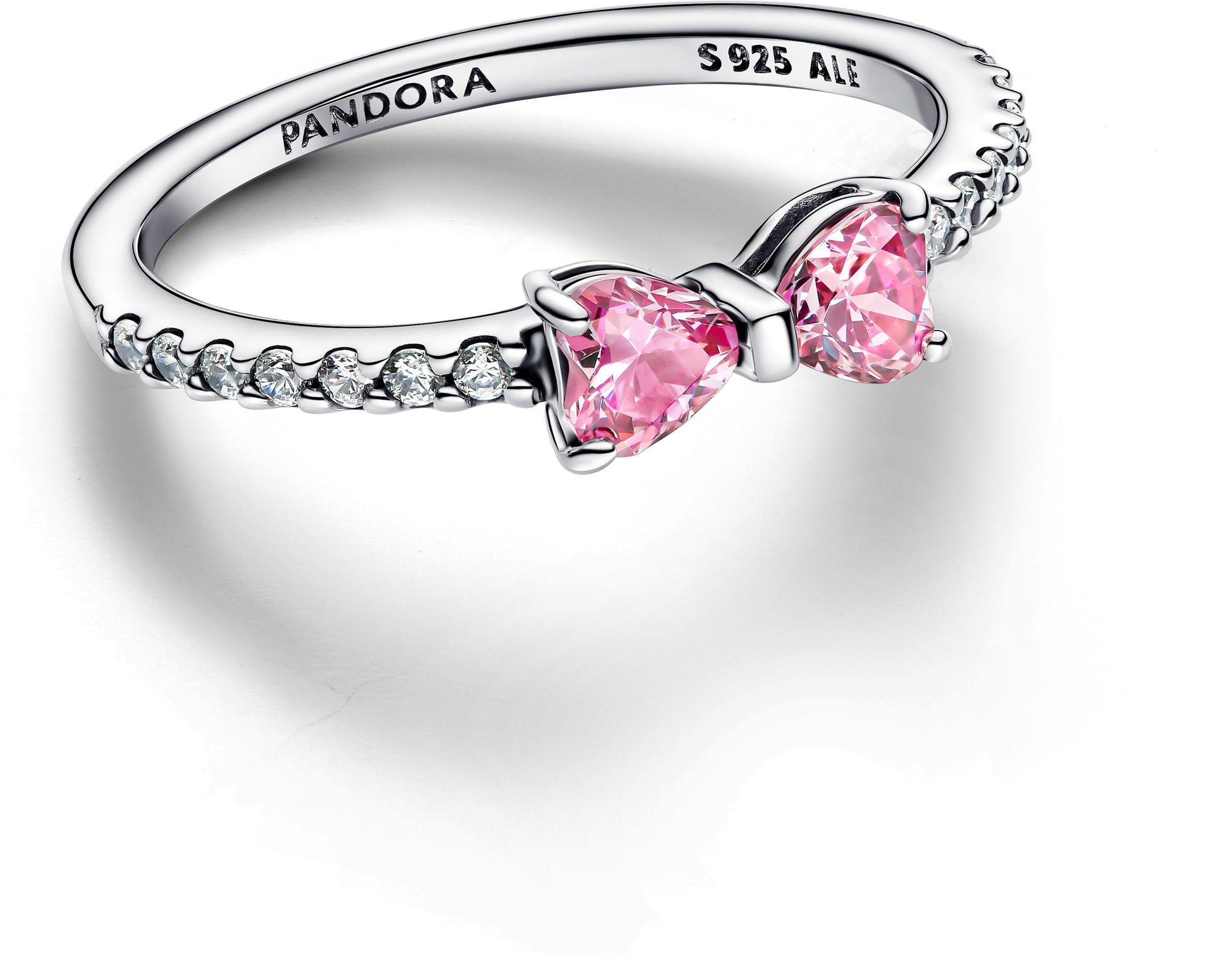 Pandora Sterling silver  Cubic Zirconia Pink 193510C01 Bague pour femmes