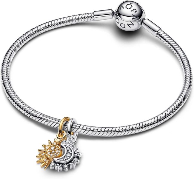 Pandora Sterling silver and 14k gold-plated unique metal blend Cubic Zirconia Clear 763585C01 Colgante Pandora Sterling silver and 14k gold-plated unique metal blend Cubic Zirconia Clear 763585C01 Colgante
