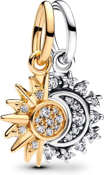 Pandora Sterling silver and 14k gold-plated unique metal blend Cubic Zirconia Clear 763585C01 Colgante Pandora Sterling silver and 14k gold-plated unique metal blend Cubic Zirconia Clear 763585C01 Colgante