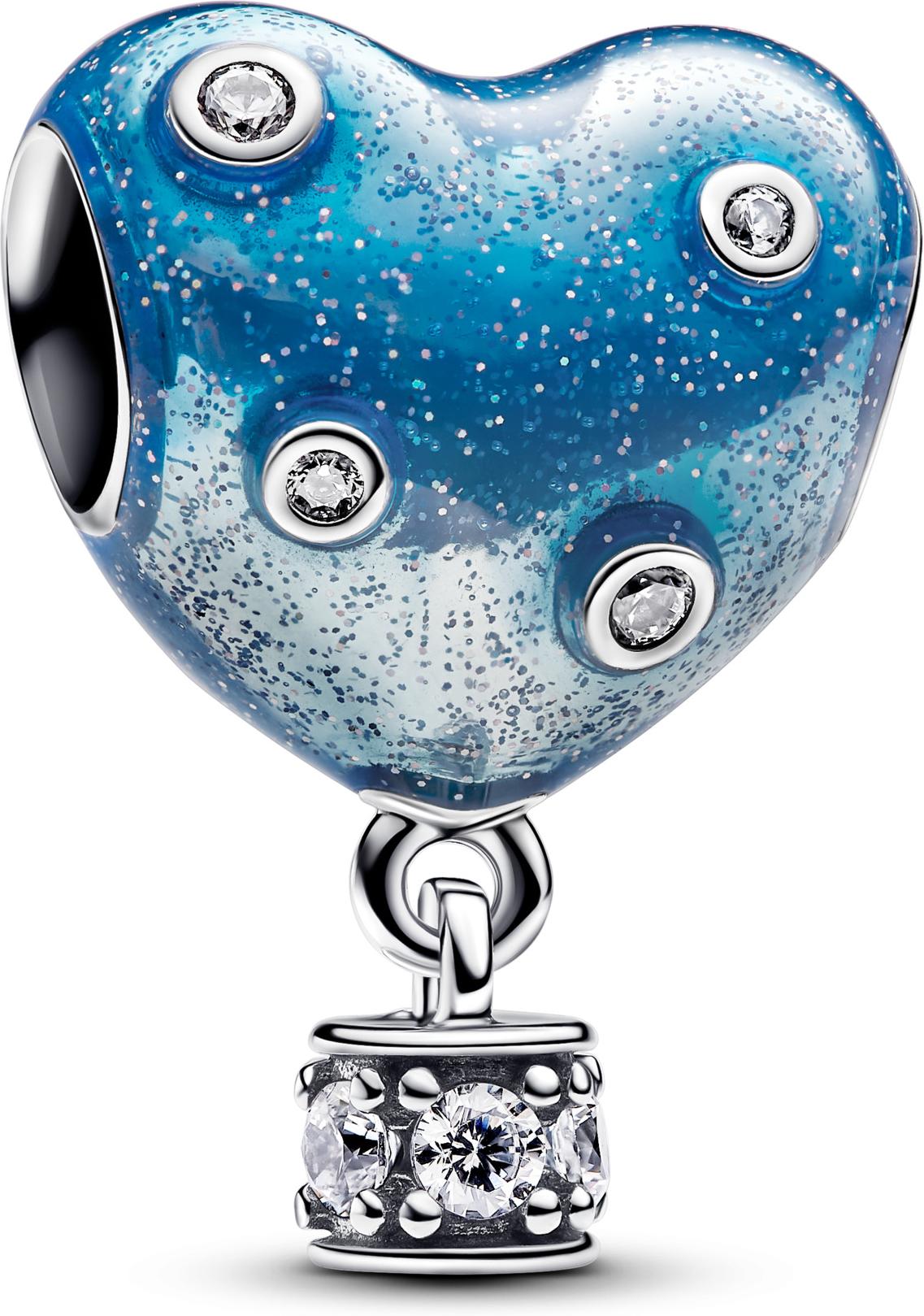 Pandora Sterling silver Enamel Cubic Zirconia Blue 793595C01 Pendente