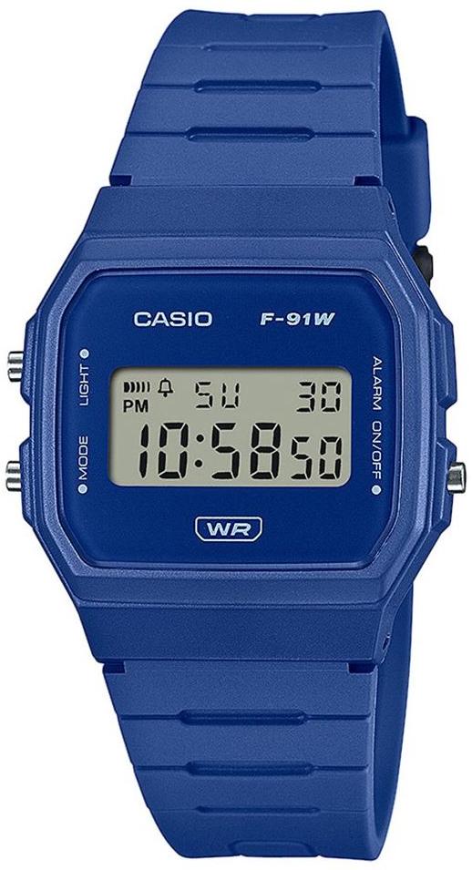 Casio TIMELESS COLLECTION Men F-91WB-2A1EF Unisex With Alarm