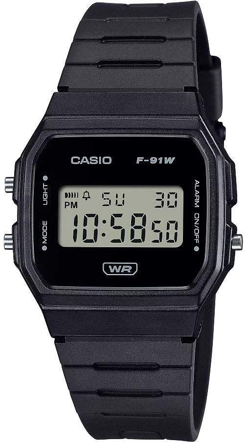Casio TIMELESS COLLECTION Men F-91WB-1AEF Unisexuhr Mit Alarm