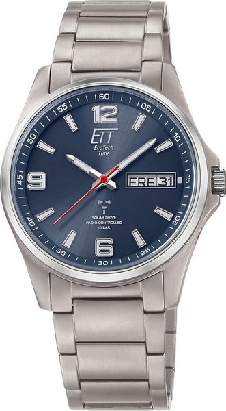 Eco Tech Time Solar Drive Funk EGT-11602-31M Reloj radiocontrolado para hombres Eco Tech Time Solar Drive Funk EGT-11602-31M Reloj radiocontrolado para hombres