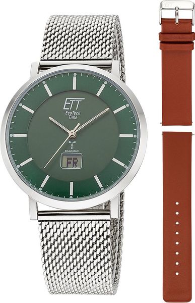 Eco Tech Time Solar Drive Funk EGS-11622-81MS Herrenfunkuhr Mit Wechselband Eco Tech Time Solar Drive Funk EGS-11622-81MS Herrenfunkuhr Mit Wechselband