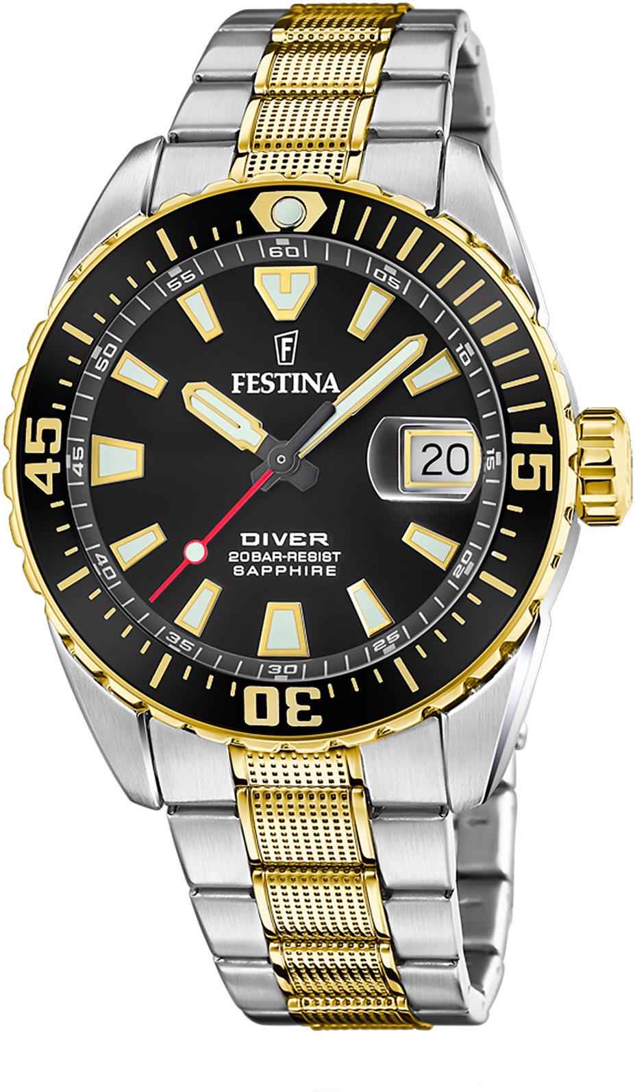 Festina THE ORIGINALS/DIVER F20706/3 Heren armbandhorloge