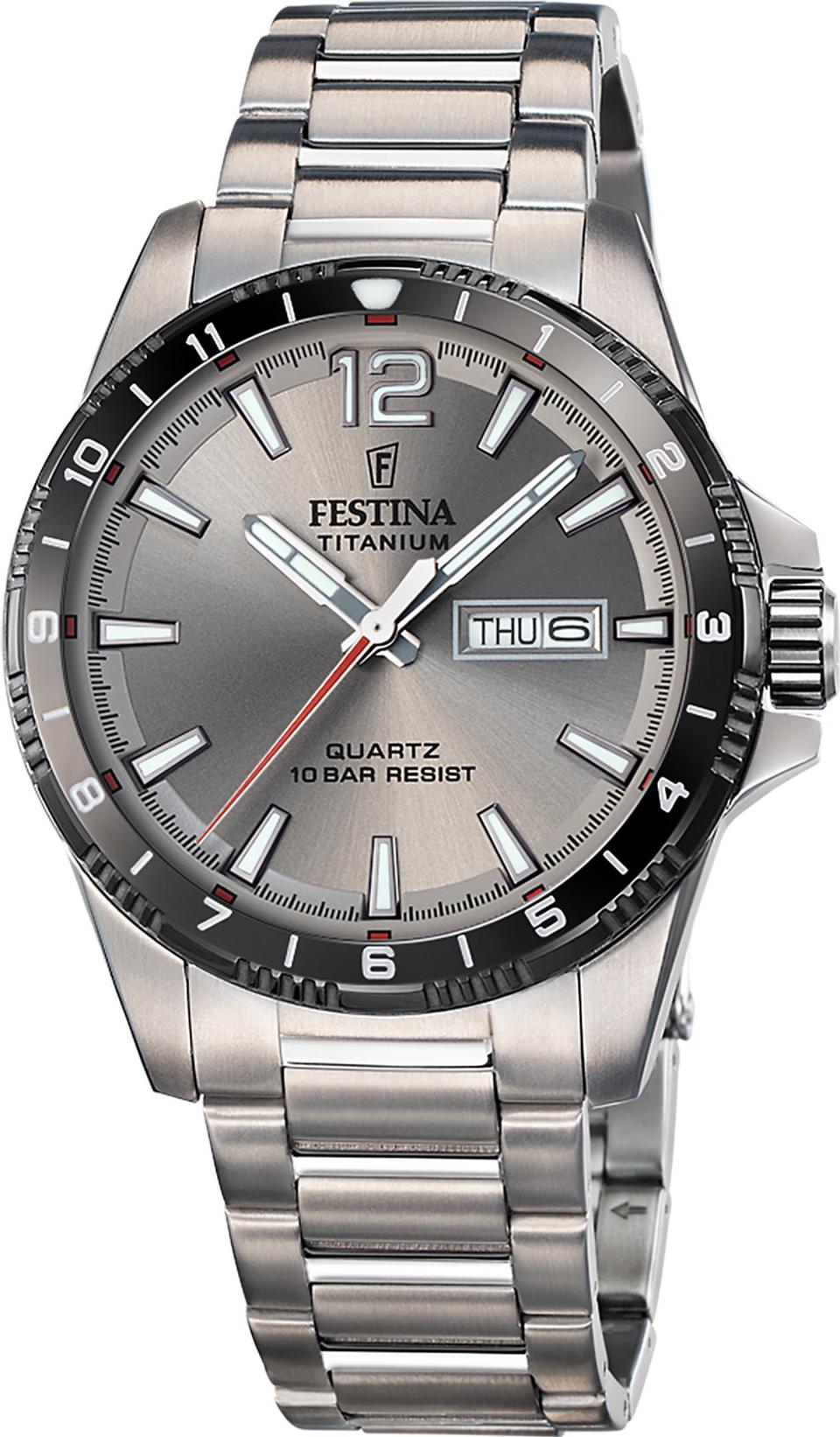 Festina CALENDARIO TITANIUM F20698/1 Heren armbandhorloge