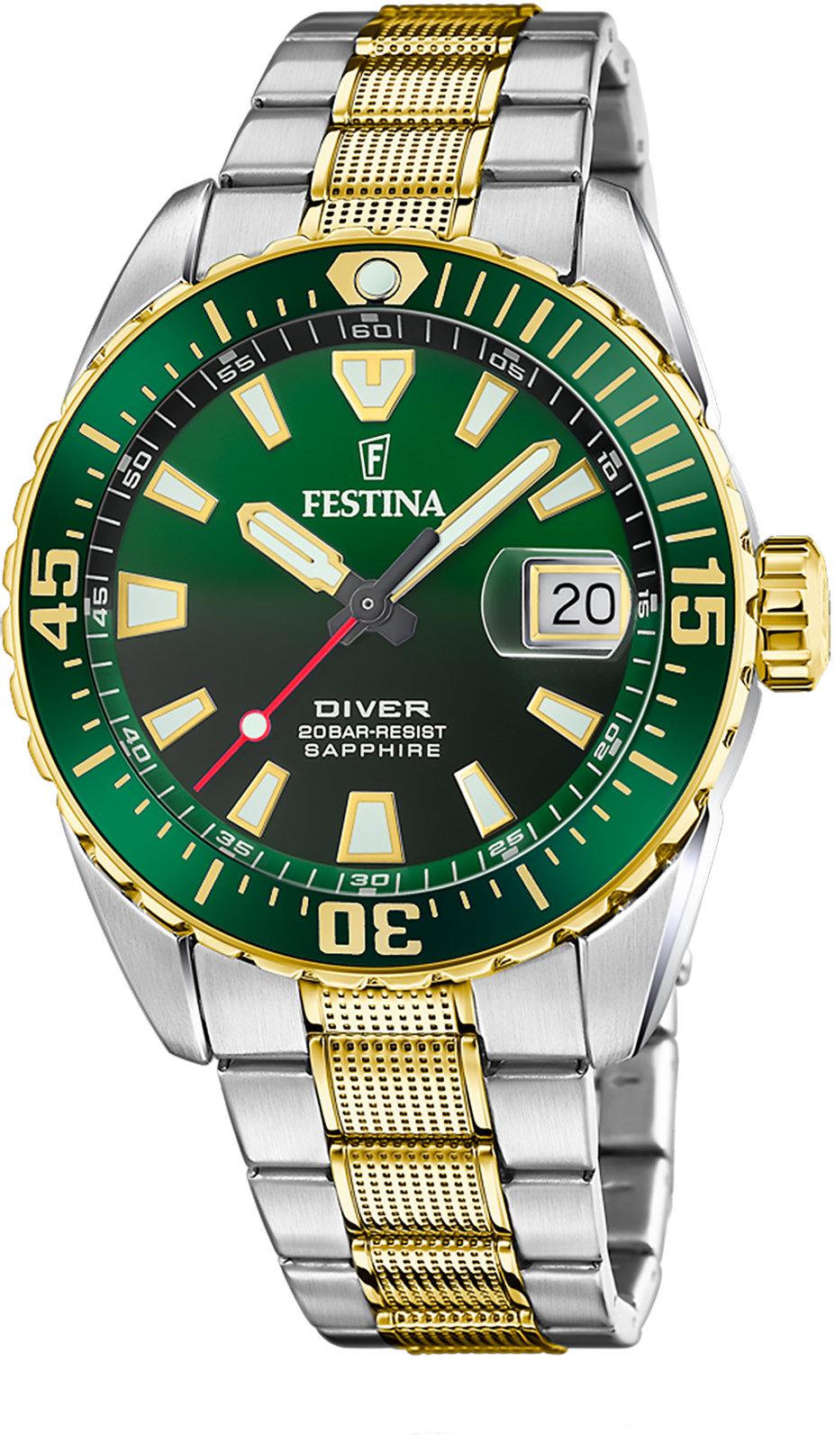 Festina THE ORIGINALS/DIVER F20706/2 Heren armbandhorloge