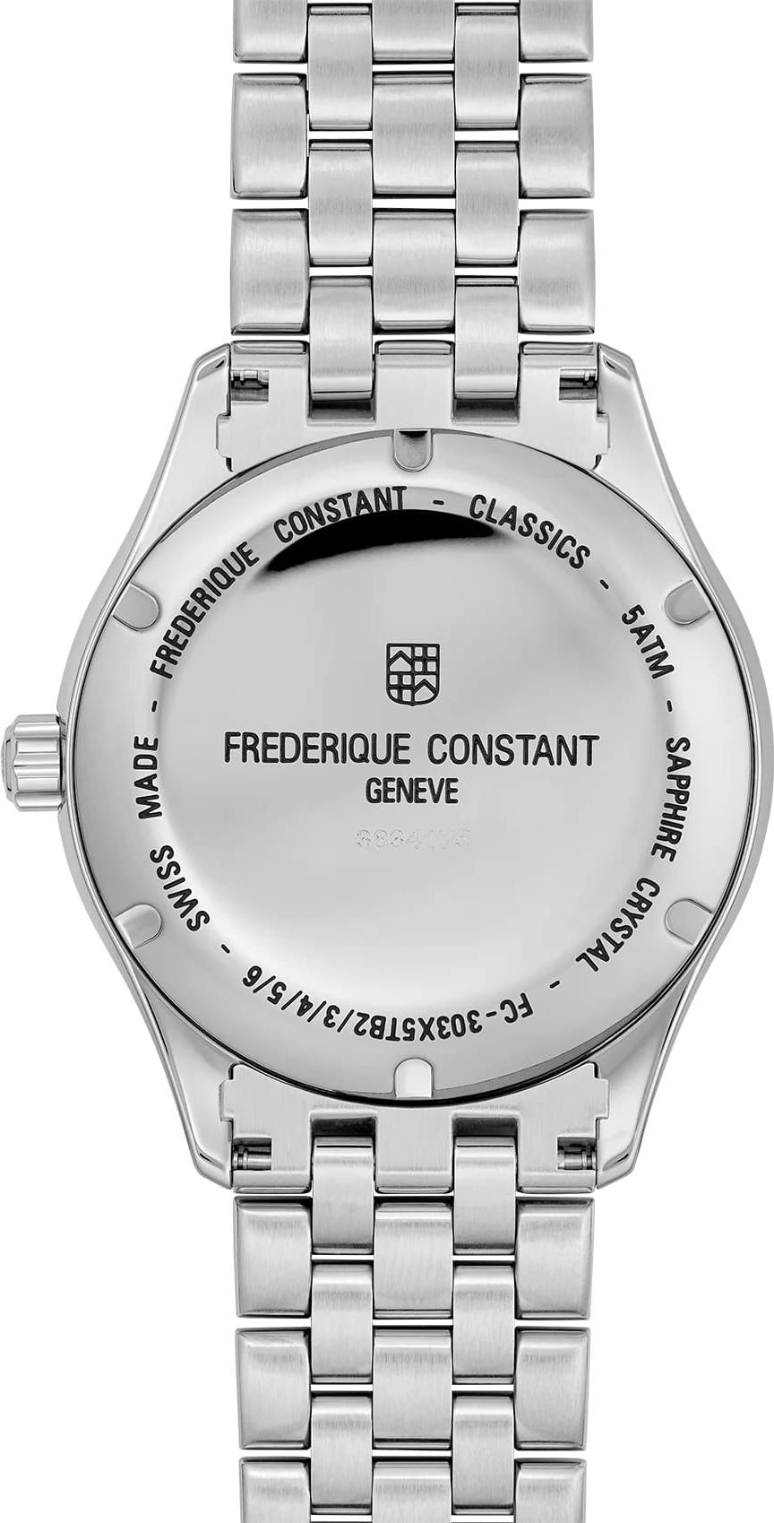 Frederique Constant Geneve INDEX AUTOMATIC FC-303GR5B6B Montre Automatique pour hommes