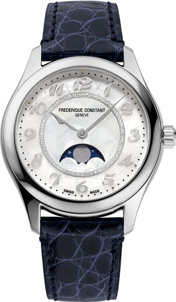 Frederique Constant Geneve ELEGANCE FC-331MPWD3B6 Montre Automatique pour femmes Indicateur de la phase de la lune