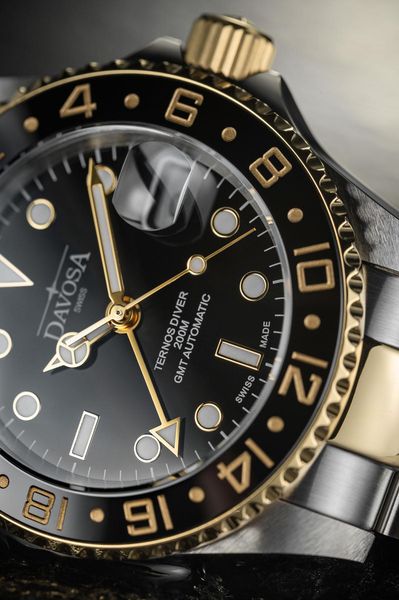 Davosa TERNOS CERAMIC GMT 16159150 Herren Automatikuhr