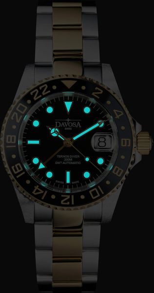 Davosa TERNOS CERAMIC GMT 16159150 Herren Automatikuhr