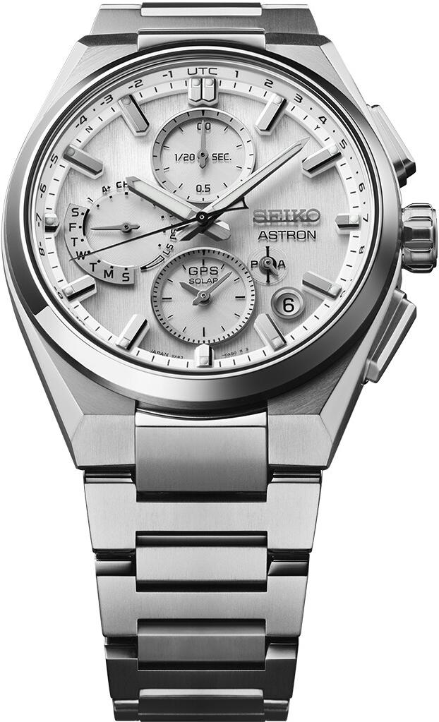 Seiko Astron GPS Solar Dual Time Chronograph SSH159J1 Chronographe pour homme