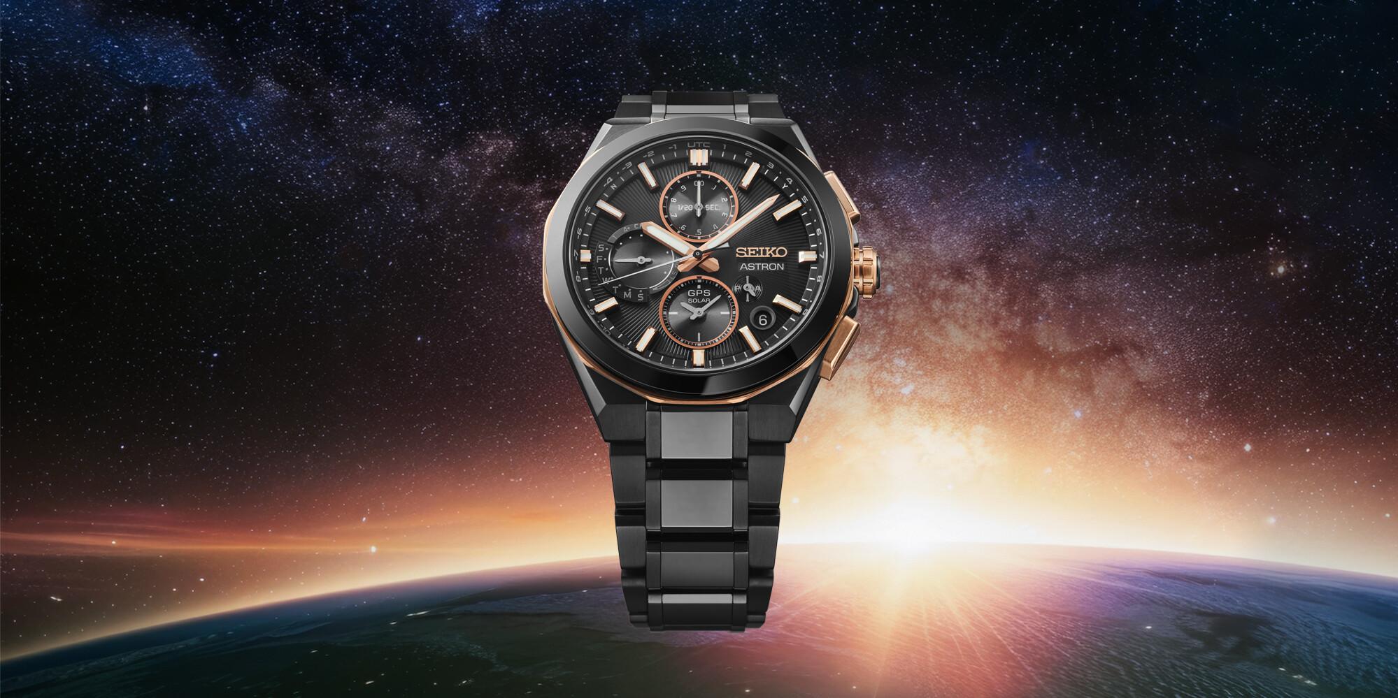 Seiko Astron GPS Solar Dual Time Chronograph Limited Edition SSH158J1 Chronographe pour homme Édition Très Limitée