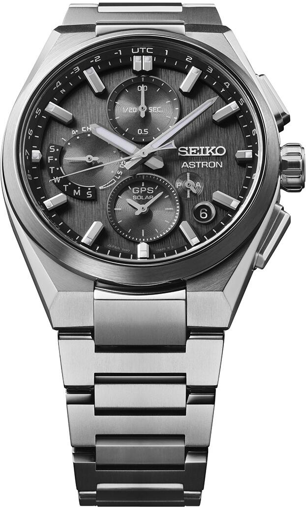 Seiko Astron GPS Solar Dual Time Chronograph SSH163J1 Chronographe pour homme