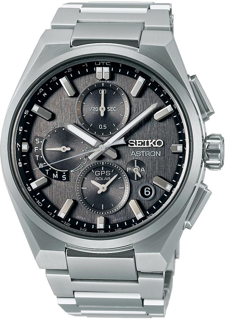 Seiko Astron GPS Solar Dual Time Chronograph SSH163J1 Chronographe pour homme