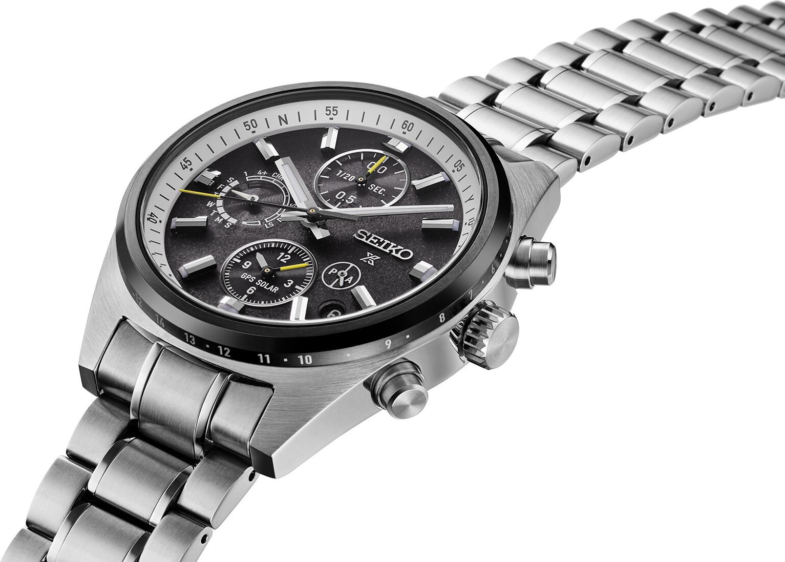 Seiko Prospex Speedtimer GPS Solar Dual Time Chronograph SSH167J1 Chronographe pour homme Avec GPS