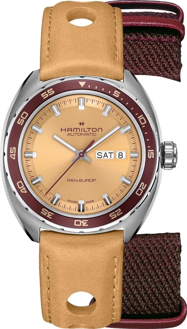 Hamilton Pan Europ H35435820 Mens Wristwatch With spare bracelet