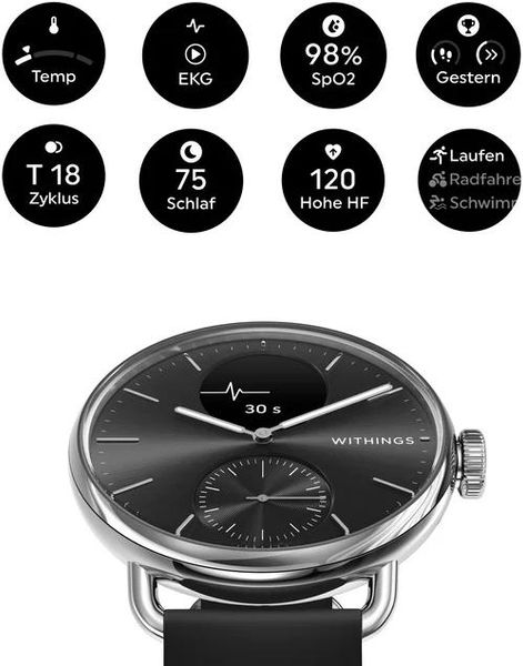 Withings Scanwatch 2 HWA10-MODEL1-ALL-IN Smartwatch Scanwatch Withings Scanwatch 2 HWA10-MODEL1-ALL-IN Smartwatch Scanwatch