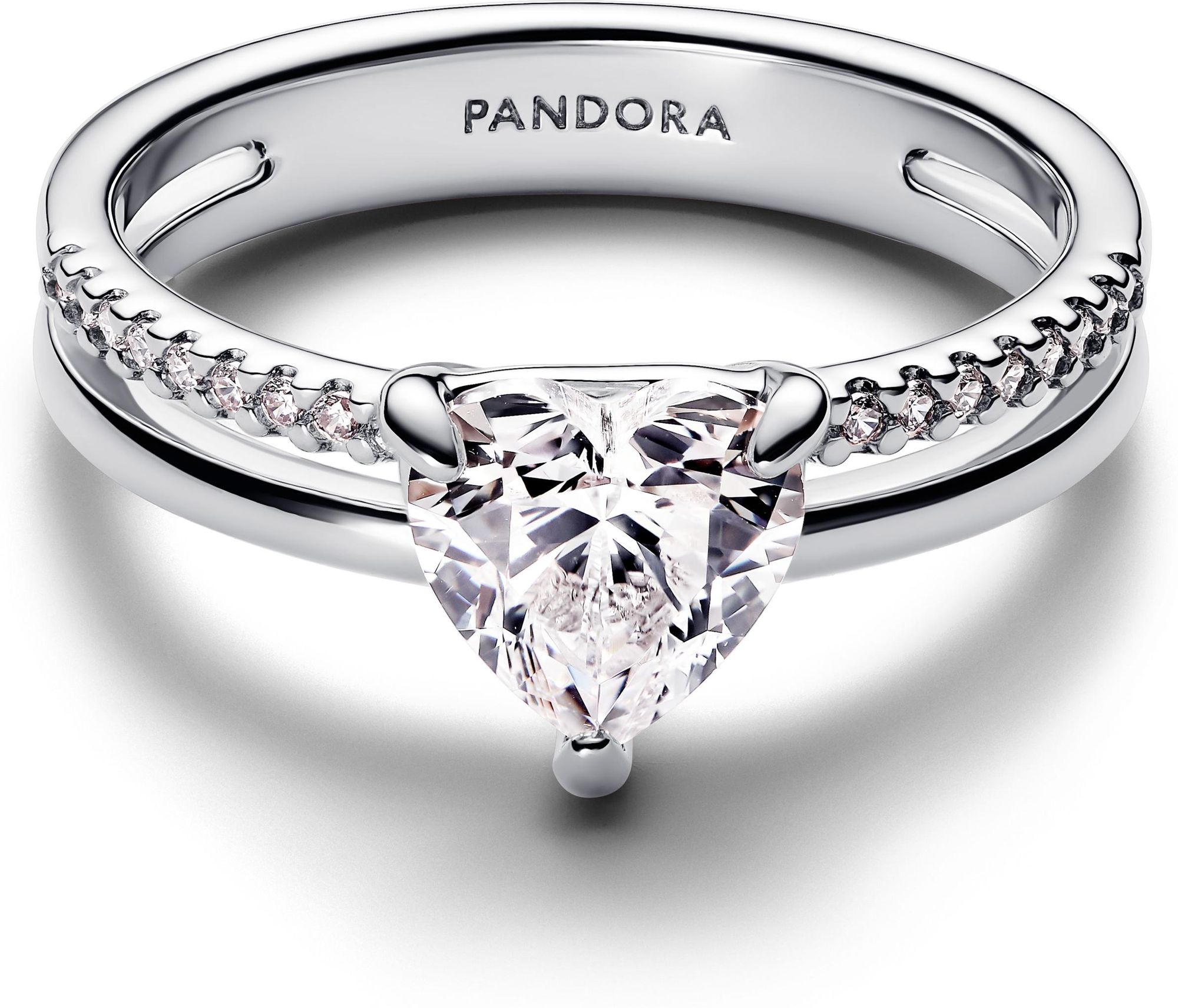 Pandora Doppelband Herz Ring 193100C01 Damenring