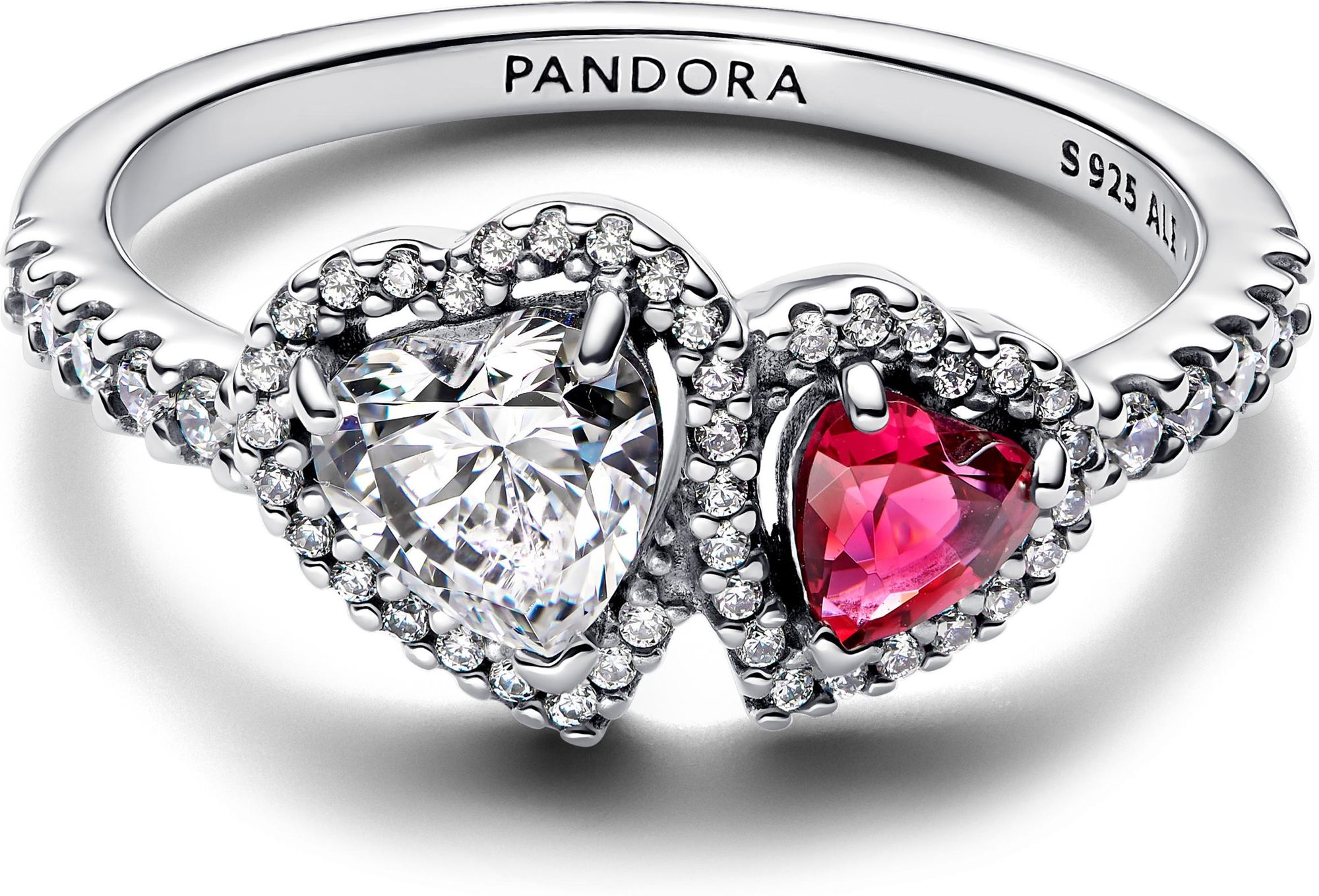 Pandora Strahlenkranz Herzen Ring 193662C01 Damenring