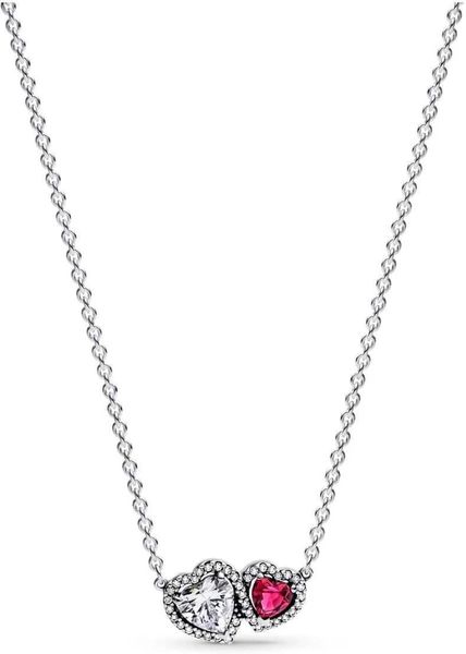 Pandora Strahlenkranz Herzen Anhänger-Halskette 393632C01-45 Halsketting voor dames Pandora Strahlenkranz Herzen Anhänger-Halskette 393632C01-45 Halsketting voor dames