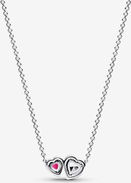 Pandora Strahlenkranz Herzen Anhänger-Halskette 393632C01-45 Halsketting voor dames Pandora Strahlenkranz Herzen Anhänger-Halskette 393632C01-45 Halsketting voor dames