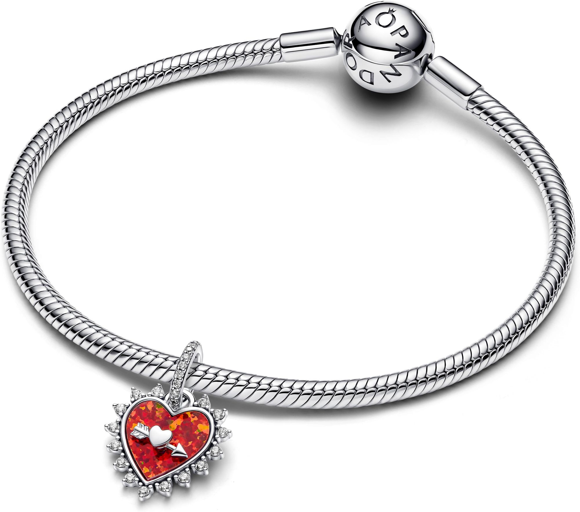 Pandora Drehbarer Pfeil Herz Charm-Anhänger 793667C01 Charm Anhänger