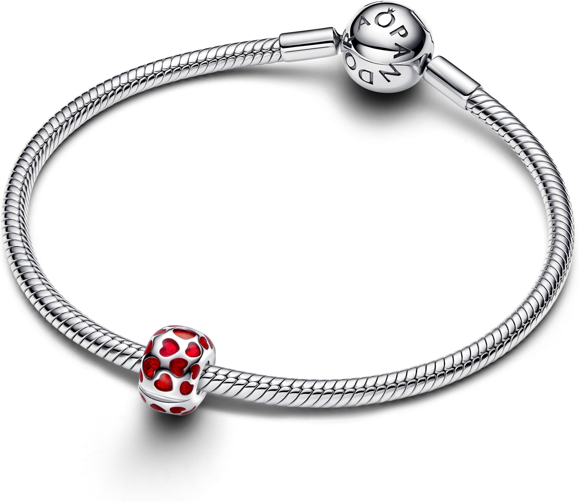 Pandora Herzen Rundes Clip-Charm 793679C01 Charm Anhänger