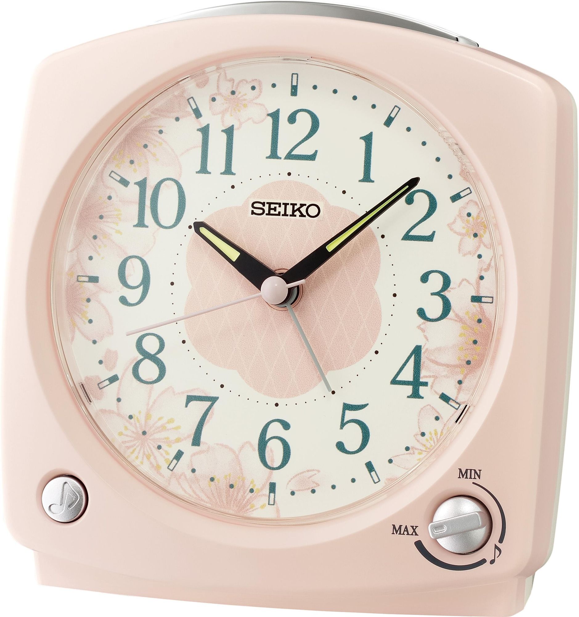 Seiko Clocks QHP012P Alarm Clock With Alarm