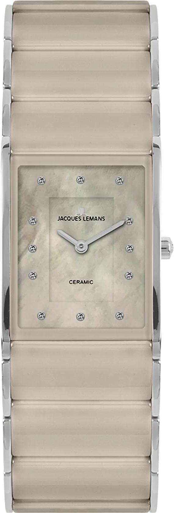 Jacques Lemans Dublin Keramik 1-1940O Montre Bracelet pour femmes