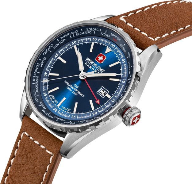 Swiss Military Hanowa AFTERBURN GMT SMWGB0003202 Montre-Bracelet pour hommes Swiss Military Hanowa AFTERBURN GMT SMWGB0003202 Montre-Bracelet pour hommes