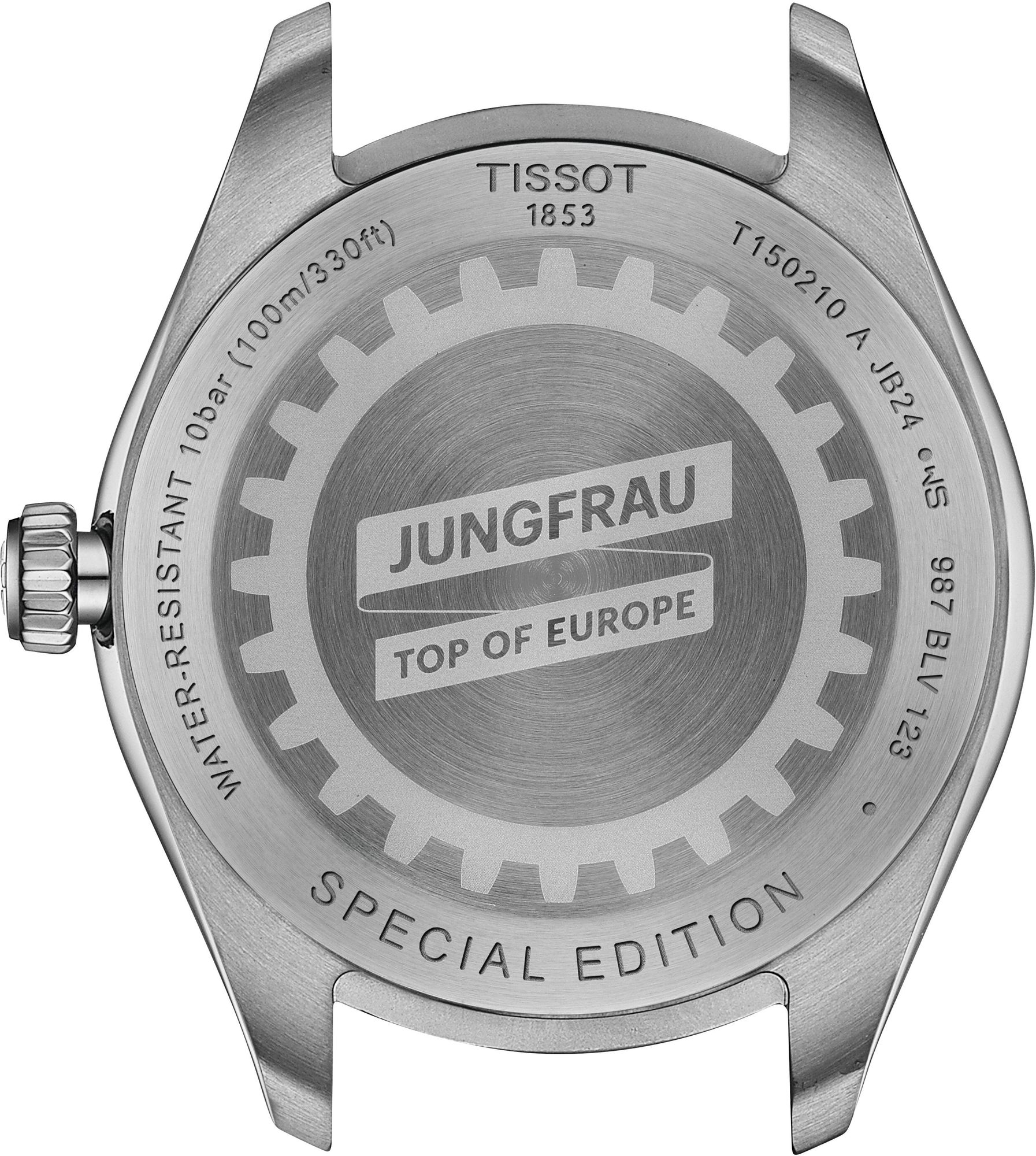 Tissot PR 100 Jungfraubahn 34mm T150.210.11.031.01 Reloj de Pulsera para mujeres