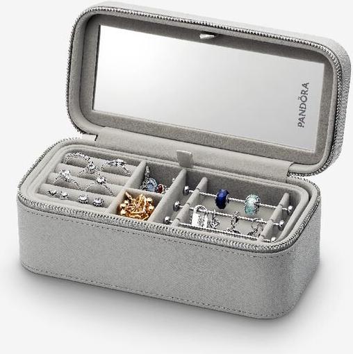 Pandora Kleine graue Schmuckbox A012 Portagioie