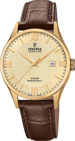 Festina CLASSIQUES CUIR F20010/5 Mens Wristwatch Festina CLASSIQUES CUIR F20010/5 Mens Wristwatch