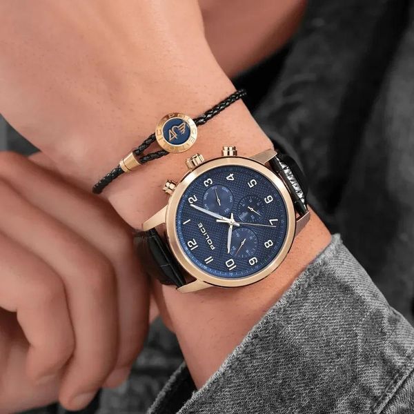 Police RAHO PEWJF0030401 - SET B Chronographe pour homme Édition Très Limitée Police RAHO PEWJF0030401 - SET B Chronographe pour homme Édition Très Limitée