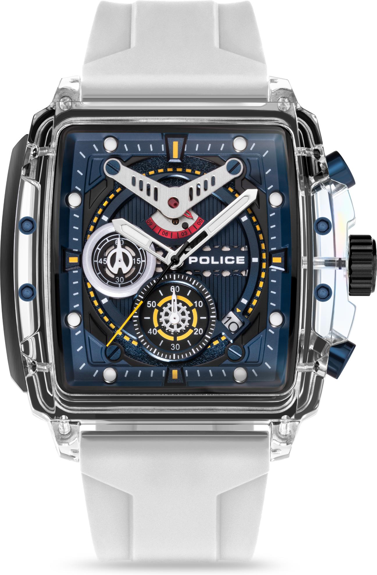 Police CLOUT PEWGO0052402-SET Cronógrafo para hombres Con pulsera adicional Police CLOUT PEWGO0052402-SET Cronógrafo para hombres Con pulsera adicional