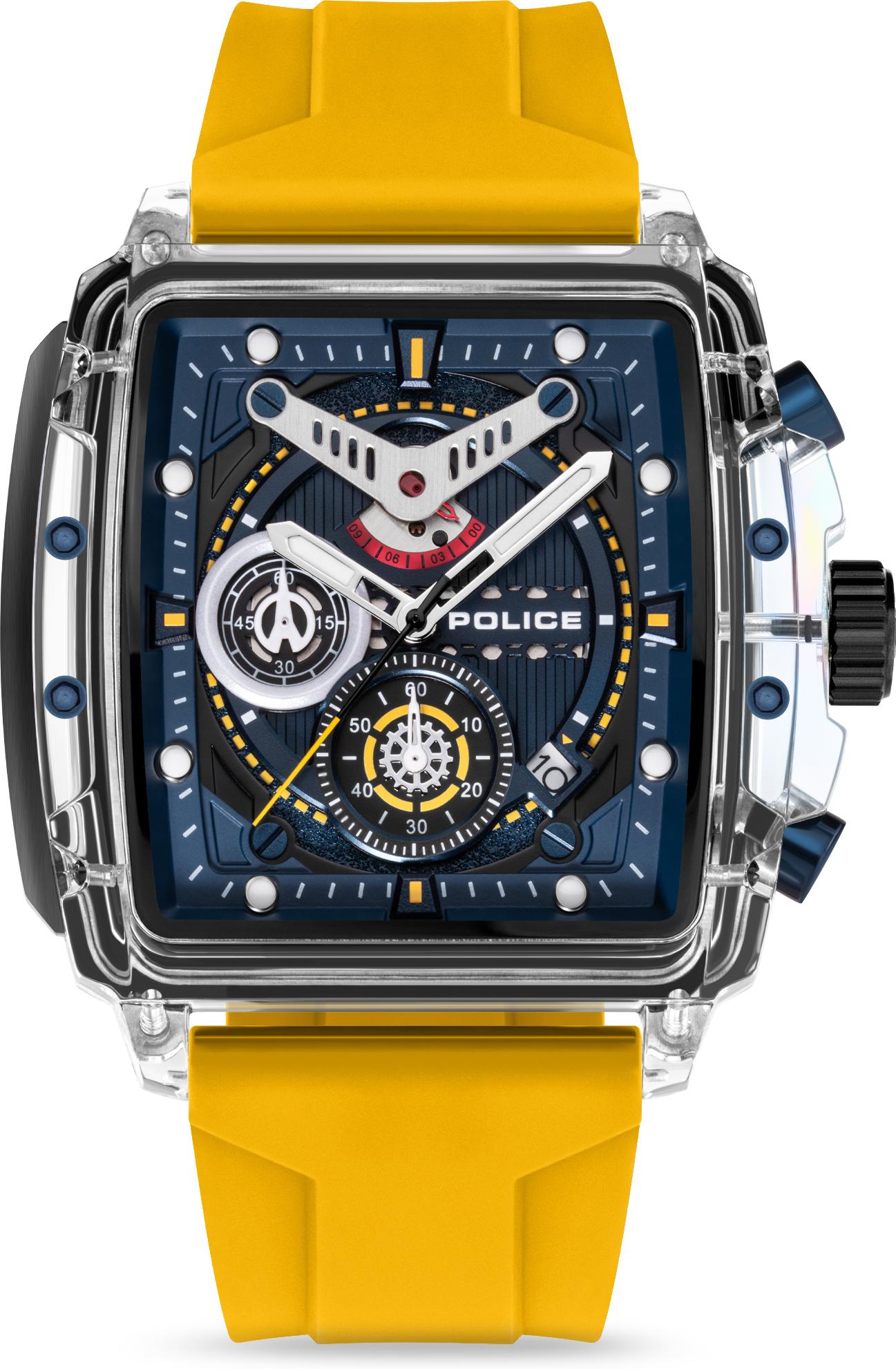 Police CLOUT PEWGO0052402-SET Cronógrafo para hombres Con pulsera adicional Police CLOUT PEWGO0052402-SET Cronógrafo para hombres Con pulsera adicional